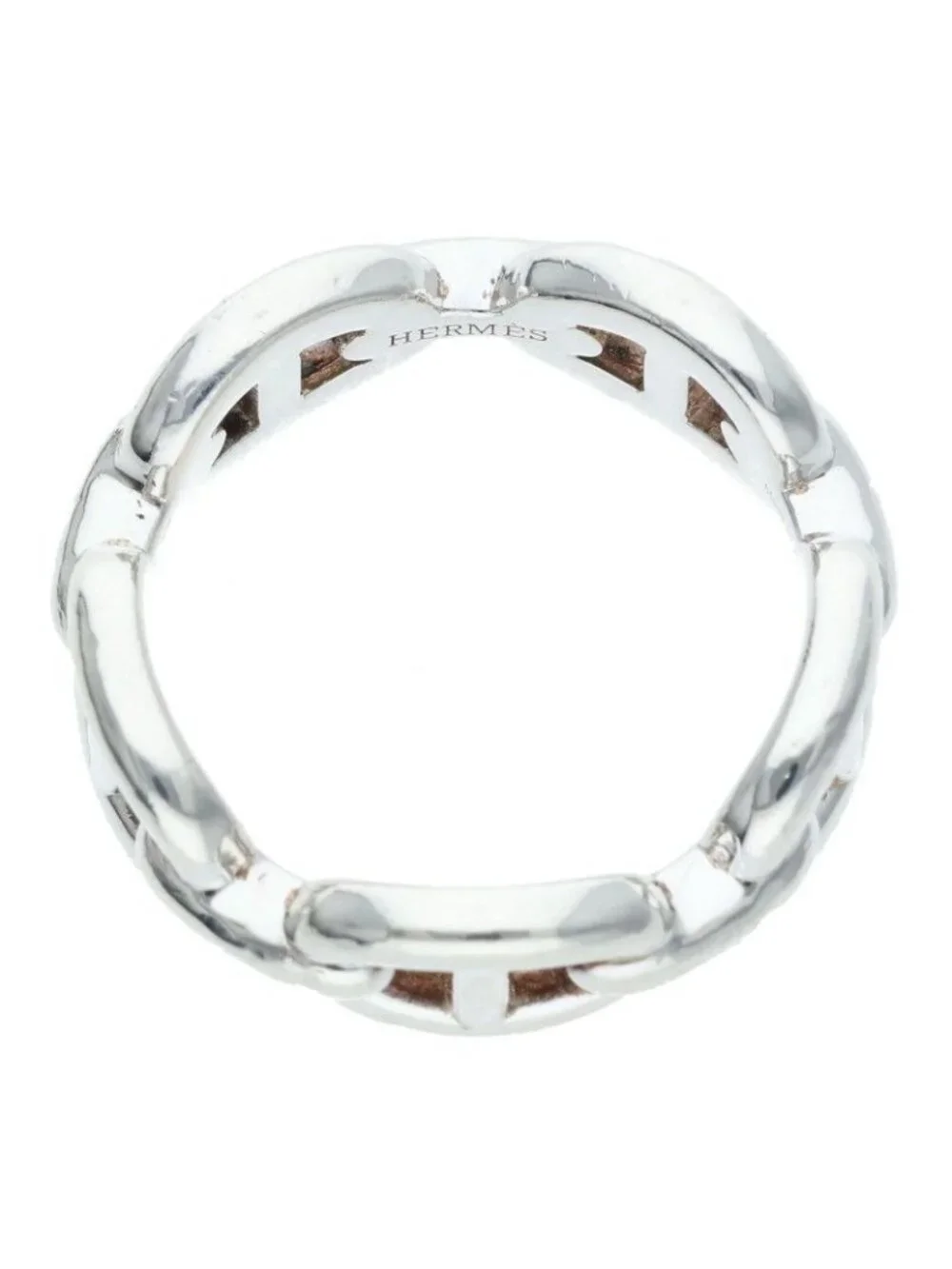 Hermes Chaine D'ancre Enchainee PM Silver Ring